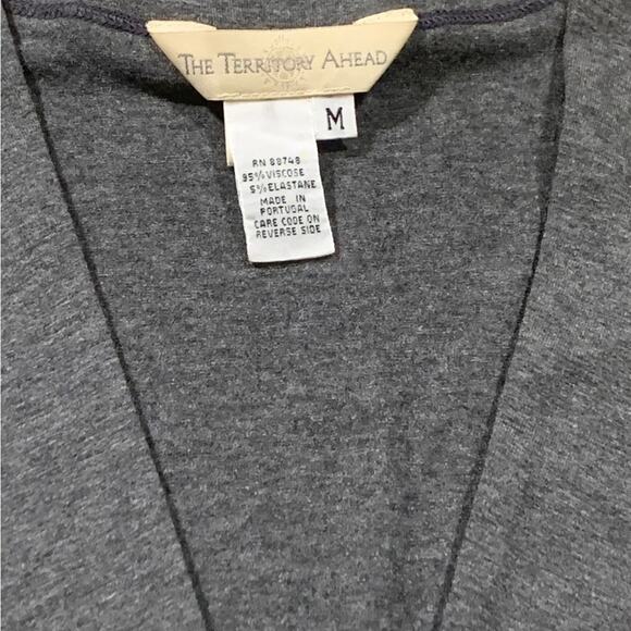 A Territory Ahead Mini Dress Short Sleeve Lace Waistband Gray Size Medium - Picture 4 of 7